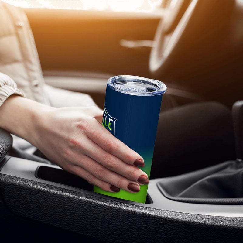 Suswoos Seattle EST 1974 Tumblers 20oz Straight Skinny Car Cups Sports Travel Coffee Mug,Stainless Steel,Insulated,Classic Collection Gifts for Men Women Fans. - Image 5